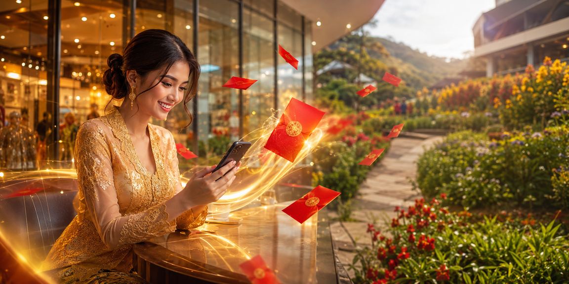 Bonus sampul merah gaya kebaya Malaysia untuk pengguna sodeno19